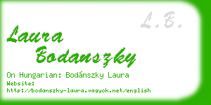 laura bodanszky business card